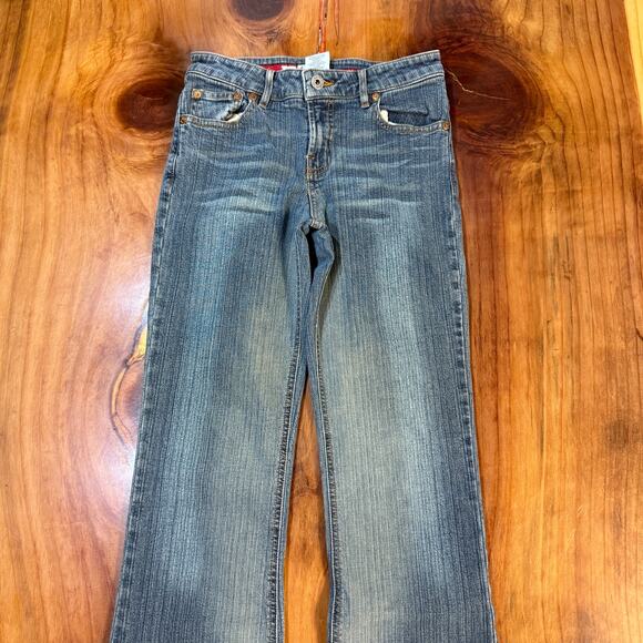 Vintage Y2k Guess Womens jeans 28 x 31 Denim Flare Stretch no back pockets Y4 - Picture 3 of 7